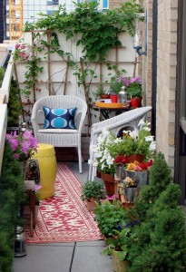 Small city garden balcony